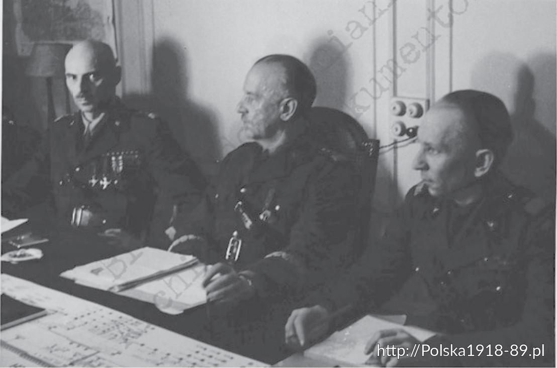 Generałowie Władysław Sikorski i Władysław Anders