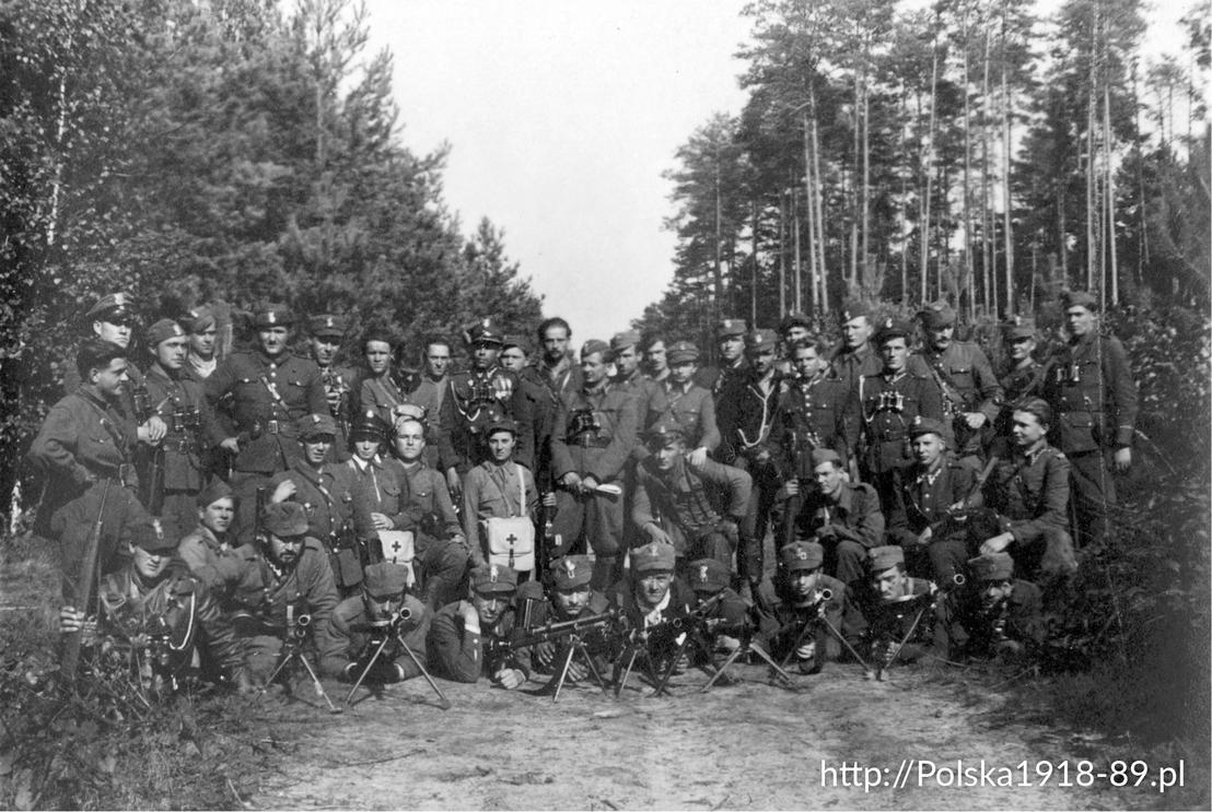 Żołnierze ze Zgrupowania Oddziałów AK-DSZ-WiN mjr. Hieronima Dekutowskiego „Zapory”, Rzeszowszczyzna, sierpień 1946 r.